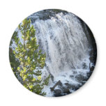 Yellowstone Waterfall 2 Inch Round Magnet