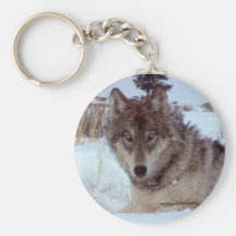 Yellowstone Wolf Keychain