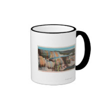Yellowstone, WYView of Mammoth Hot Springs Coffee Mug