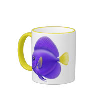 Yellowtail Tang Reef Fish Mug