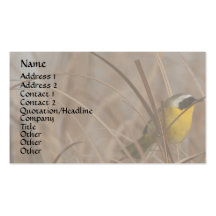 Yellowthroat Bird Business Card