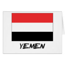 Yemen Flag cards by flagshirt Yemen Flag cards