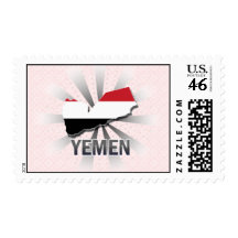 Yemen Flag Map 2.0 Stamps