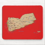 Yemen Map Mousepad