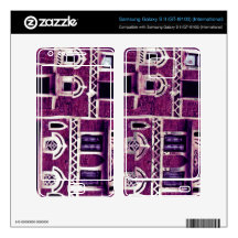 Yemeni facades in purple samsung galaxy s II skin