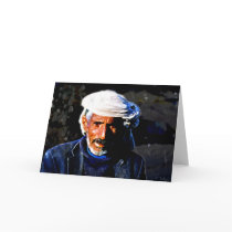 yemenite at the market(card)