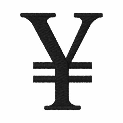 YEN SIGN EMBROIDERED SHIRT YEN SIGN EMBROIDERED SHIRT