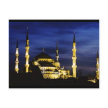 Yeni Valide Mosque at Night Postcard