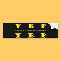 YEP YEP Bumper Sticker bumper stickers