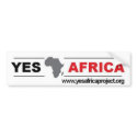 Yes Africa Bumper Sticker bumper stickers by grschnarr Yes Africa Bumper Sticker bumper stickers