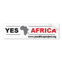 Yes Africa Bumper Sticker bumper stickers
