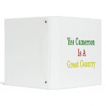 Yes Cameroon Is A Great Country 3 Ring Binder