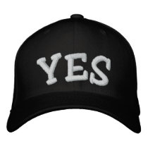 YES embroidered hats by CustomHats YES embroidered hats