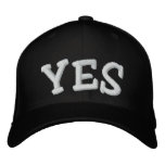 YES EMBROIDERED BASEBALL CAP