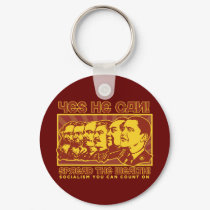 Yes He Can! Comrade Obama Spoof keychains by Libertymaniacs Yes He Can! Comrade Obama Spoof keychains