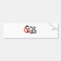 YES HE CAN RUIN OUR COUNTRY BUMPER STICKERS