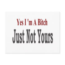 Yes I Am A Bitch 3 postcards