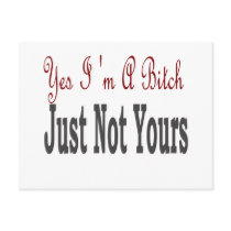 Yes I Am A Bitch 5 postcards