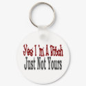 Yes I Am A Bitch 6 keychains by camobabygifts Yes I Am A Bitch 6 keychains
