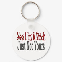 Yes I Am A Bitch 6 keychains