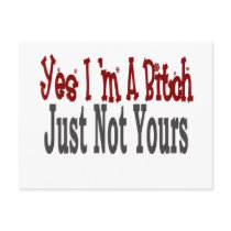 Yes I Am A Bitch 6 postcards