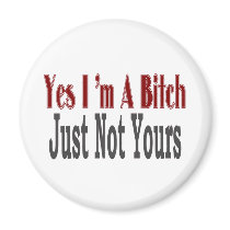 Yes I Am A Bitch 7 magnets by camobabygifts Yes I Am A Bitch 7 magnets