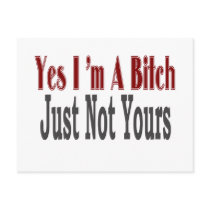 Yes I Am A Bitch 7 postcards