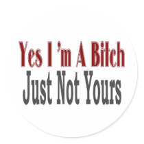 Yes I Am A Bitch 7 stickers