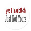Yes I Am A Bitch 8 stickers by camobabygifts Yes I Am A Bitch 8 stickers