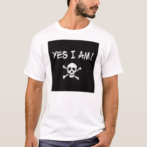 yes i am a pirate t shirt