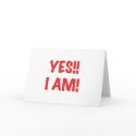 YES I am Pregnant cards