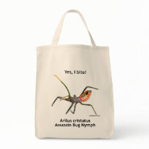 Yes I Bite Assassin Bug Canvas Bag