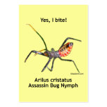 Yes I Bite Assassin Bug Business Card Template