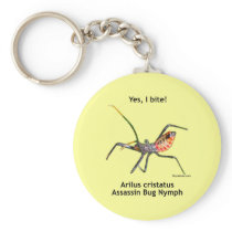 Yes I Bite Assassin Bug Key Chains