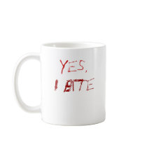 Yes, I Bite Vampire Coffee Mug by radgirl Yes, I Bite Vampire Coffee Mug