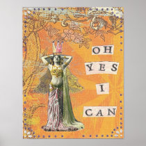 Yes I can affirmation art print