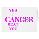 Yes I Can Beat Cancer Pink Cards