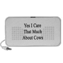 Yes I Care That Much About Cows Mini Speaker