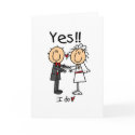 YES I Do Bride and Groom T-shirts and Gifts cards by stick_figures YES I Do Bride and Groom T-shirts and Gifts cards