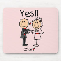 YES I Do Bride and Groom T-shirts and Gifts mousepads