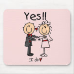 YES I Do Bride and Groom T-shirts and Gifts mousepads