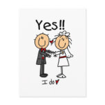 YES I Do Bride and Groom T-shirts and Gifts Post Cards