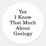 Yes I Know That Much About Geology Sticker