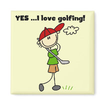 YES I Love Golf Tshirts and Gifts magnets