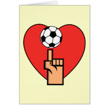 Yes I Love Soccer T shirts and Gifts Greeting Card