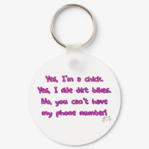 Yes I Ride Dirt Bikes Keychain by RabidMX Yes I Ride Dirt Bikes Keychain
