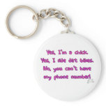Yes I Ride Dirt Bikes Keychain