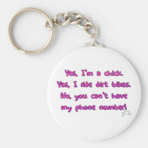 Yes I Ride Dirt Bikes Keychain
