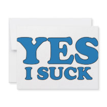 Yes, I Suck invitations by AKR000 Yes, I Suck invitations