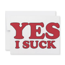 Yes, I Suck invitations by AKR000 Yes, I Suck invitations